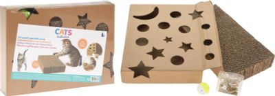 Kattenkrabplank met bal 