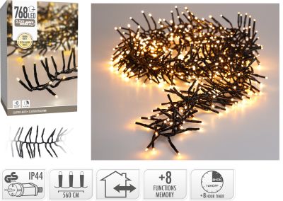 Éclairage en grappe 768 led