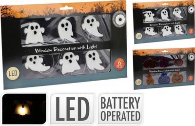 Raamdecoratie met licht 