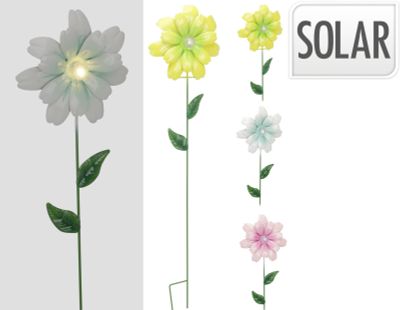 Pique-jardin solaire - 3ass fleurs 