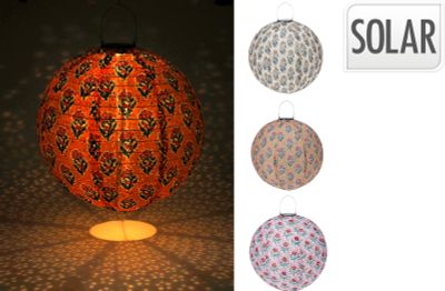 Lampion solaire dia 40cm - 3ass 