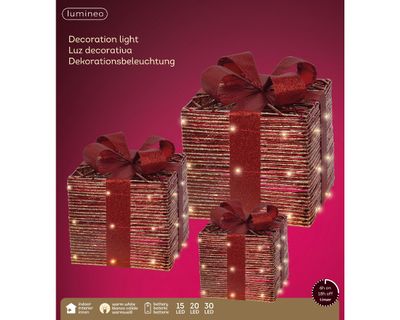 Micro led giftbox steady batterij