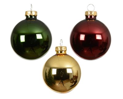 Kerstballen glas glanzend