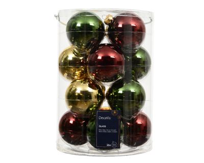 Kerstballen glas glanzend