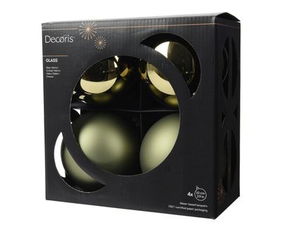 Kerstballen set van 4 stuks