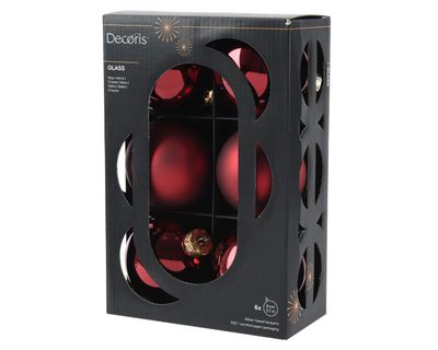 Kerstballen set van 6 stuks