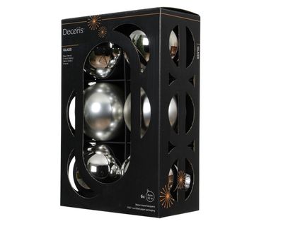 Kerstballen set van 6 stuks