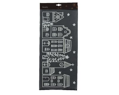 Raamdecoratie pet glitters