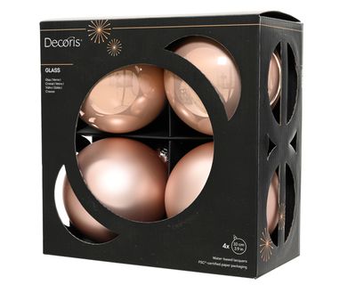 Kerstballen set van 4 stuks