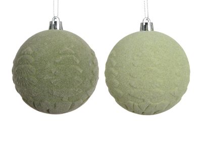 Kerstbal polystyreen fluweel