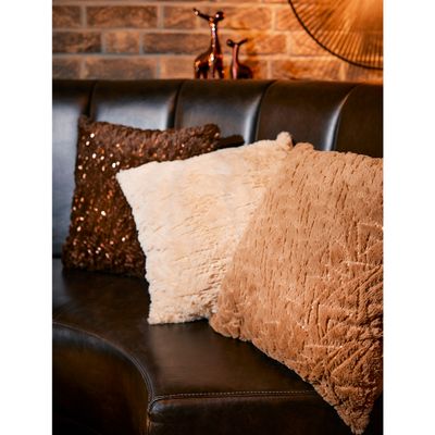 Kussen polyester vierkant borduurwerk, pailletten