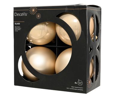 Kerstballen set van 4 stuks