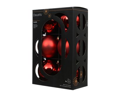 Kerstballen set van 6 stuks