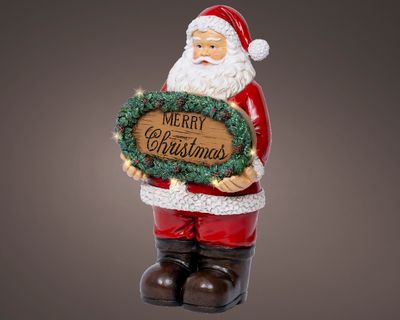 Micro led pere noel polyresine fixe pile