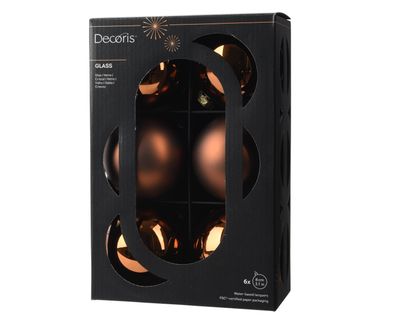 Kerstballen set van 6 stuks