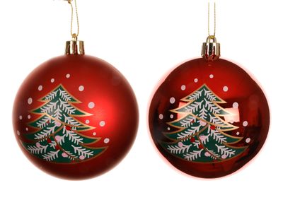 Kerstbal polystyreen glanzend, mat