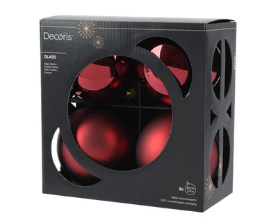 Kerstballen set van 4 stuks