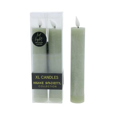 LED Diner kaarsen Set van 2