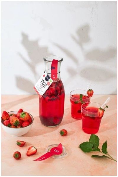 Water twist aardbei karaf