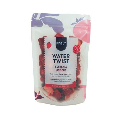 Watertwist - pouchbag - strawberry & hibiscus bio