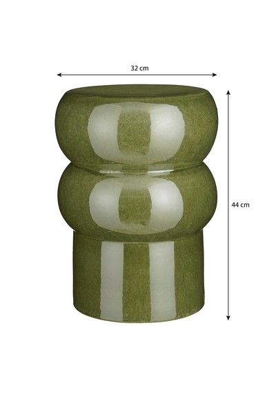 Vendi bijzettafel d.groen - h44xd32cm