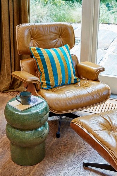 Vendi bijzettafel d.groen - h44xd32cm