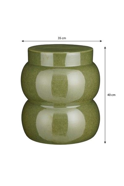 Vendi bijzettafel d.groen - h40xd35cm