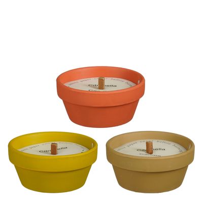 Kaars citronella lime - h5,7xd12cm