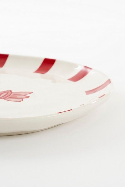 Ariane bord ovaal rood - l40,5xb31xh3cm