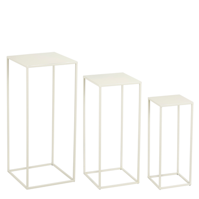 Quinty bijzettafel off white - l30xb30xh70cm