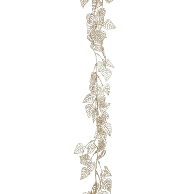 Slinger bladeren champagne l180cm