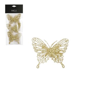 Set van 3 clips vlinder