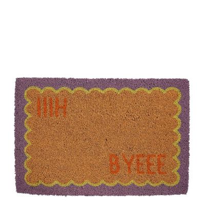 Paillasson hii byeee violet cl. - l60xb40xh1,5cm