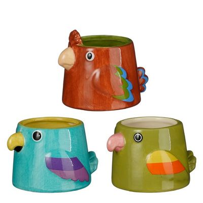 Funny pot vogel - l10,5xb9xh8cm