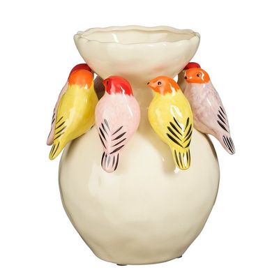 Birdy vaas wit - h25xd21cm