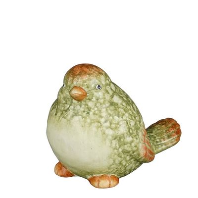 Decoration oiseau vert - l14xb9xh10,5cm