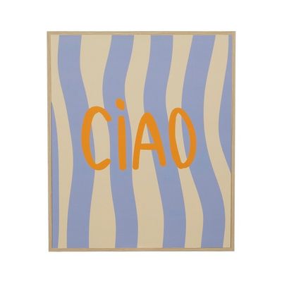 Muurdecoratie lichtbruin ciao - l26xb31xh3cm