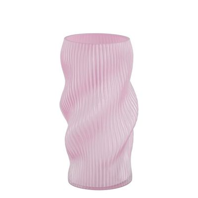 Maxime vaas glas paars wit - h25xd15cm