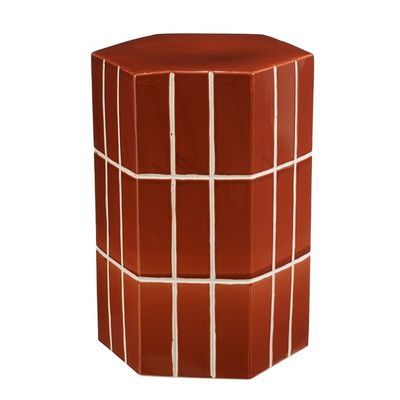 Menton bijzettafel terra - l34,5xb29,5xh47,5cm