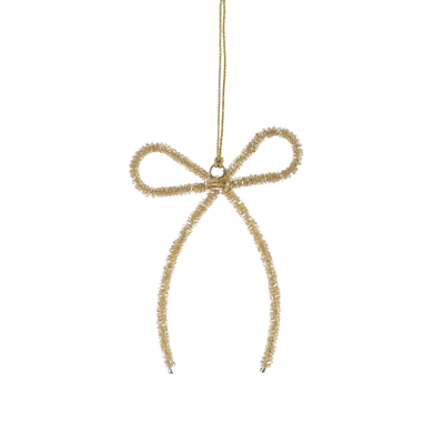 Ornament strik goud l13xb10cm