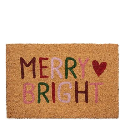 Deurmat beige merry bright l60xb40xh1,5