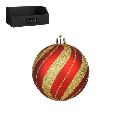 Bal onbreekbaar rood mat d8cm