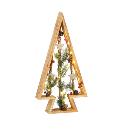 Decoratie huis bruin l24xb6xh48cm