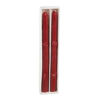 Dinerkaars strik rood h25xd2