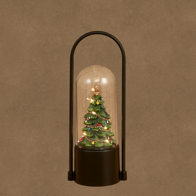 Lantaarn led kerstboom l10xb8xh25cm