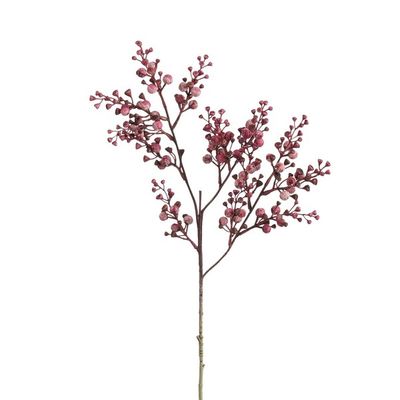 Branche de baies violet l72cm