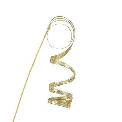 Krul tak goud glitter l48cm