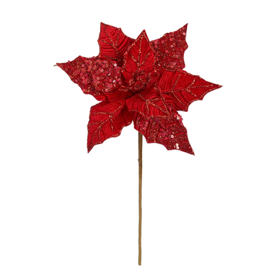 Poinsettia rood l31cm