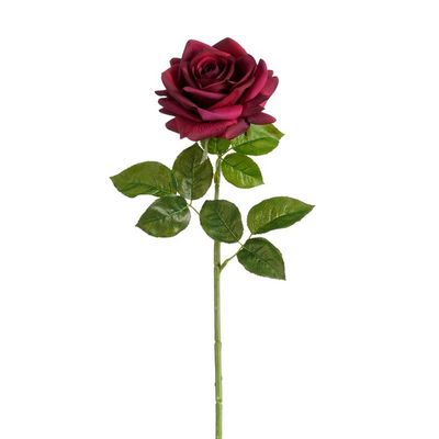 Rose bordeaux real touch l65cm