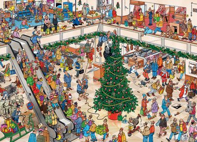 Puzzel christmas mall 1000 stuks